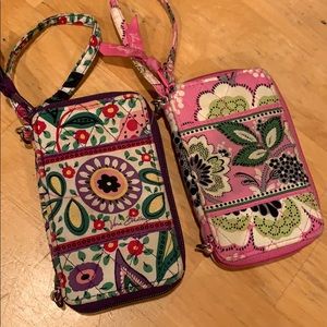 Vera Bradley wristlet/wallet • set of two